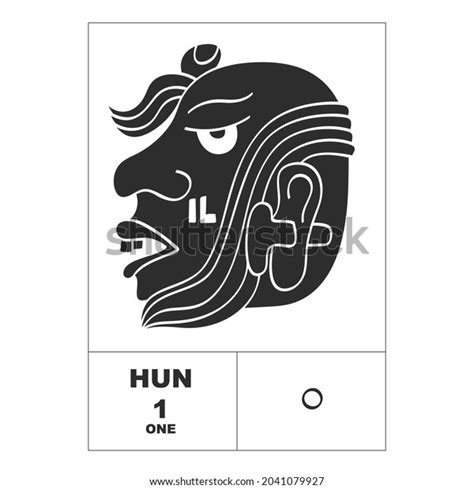 Vector Icon Mayan Numerals Mayan Head Stock Vector Royalty Free