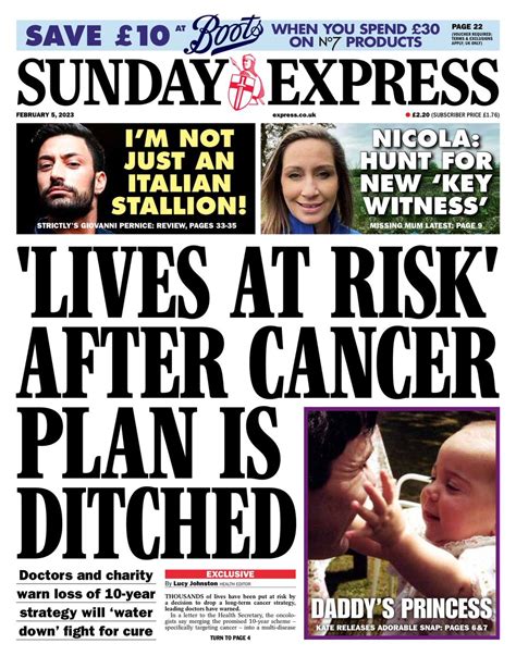 Sunday Express Front Page 5th Of February 2023 Tomorrow S Papers Today