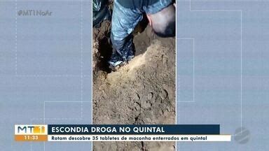 MTTV 1ª Edição Cuiabá Traficantes escondiam 35 kg de drogas no