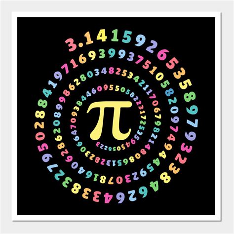 The Pi Symbol Is Made Up Of Multicolored Letters And Numbers On A Black