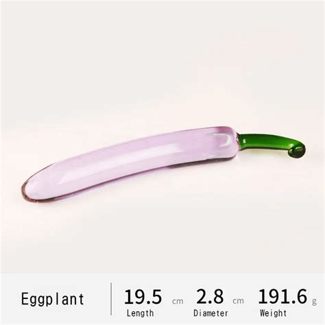 Types Vegetable And Fruit Shape Crystal Dildo Glass Butt Plug Cute Novelty Adult Sex Toys