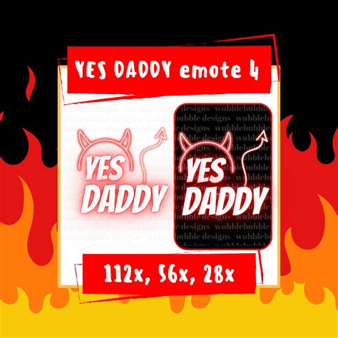 Yes Emote Horn Devil Demon Daddy Neon Red Yes Daddy Etsy Canada