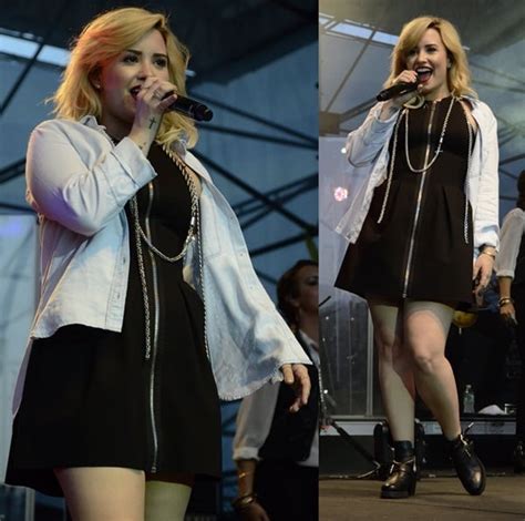 Demi Lovato Flaunts Legs At Pop Tarts Crazy Good Summer Concert