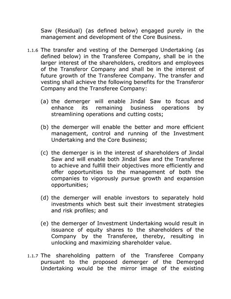 Scheme Of Arrangement And Demerger Pdf