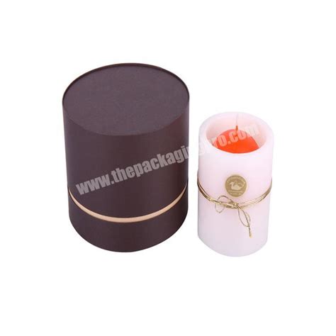 Custom Private Logo Paper Cardboard Cylinder Packaging Box For Candle