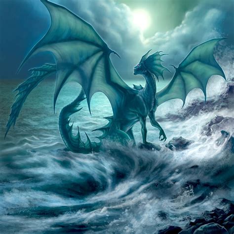 "Dark Dragon on the Beach" by piyastudios | Redbubble