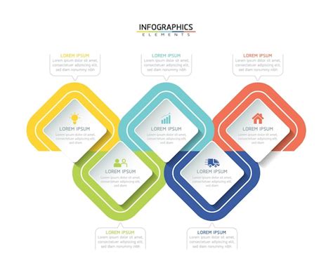 Infografiken designvorlage geschäftsinformationen präsentationstabelle