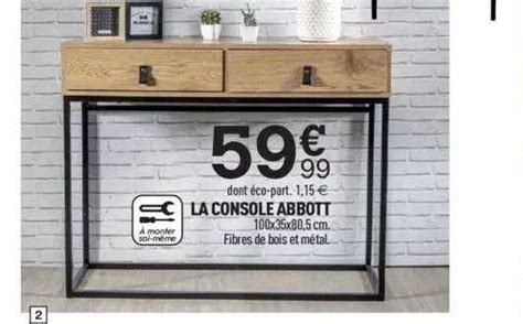 Promo La Console Abbott Chez Centrakor Icatalogue Fr