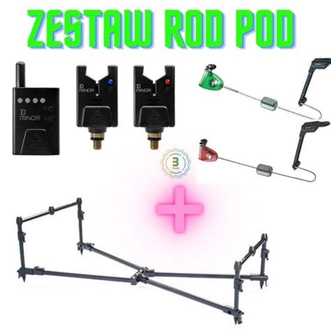 Zestaw Karpiowy Rod Pod Sonik SKS BLACK POD Sygnalizatory Swingery