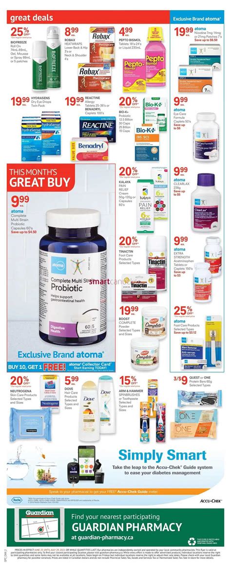 Guardian Pharmacy Flyer June 25 To July 29