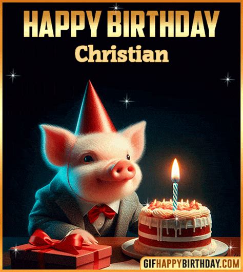 Happy Birthday Christian GIF Images