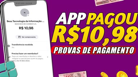 APP PAGOU R 10 98 No PIX APPS Para GANHAR DINHEIRO PROVAS DE