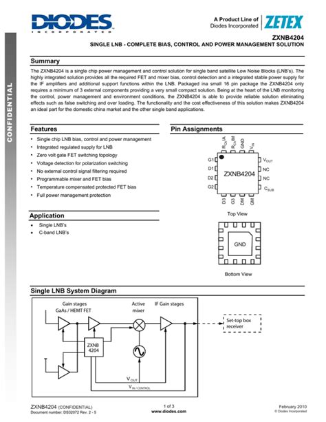 Data Sheet Diodes Incorporated