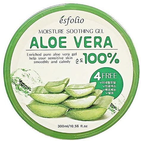 Moisturizing Aloe Gel Esfolio Moisture Soothing Gel Aloe Vera 100 Purity Makeupuk