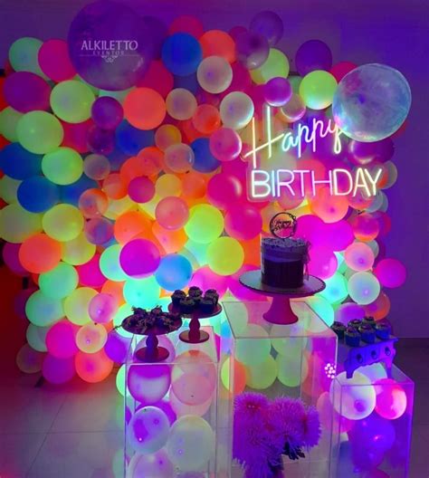 hasonlít Por Kívül decoracion de cumpleaños color neon örököl Susteen minta