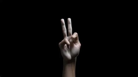 D Render Of Isolated Y Sign Hand Gestures Background Gesture Hand