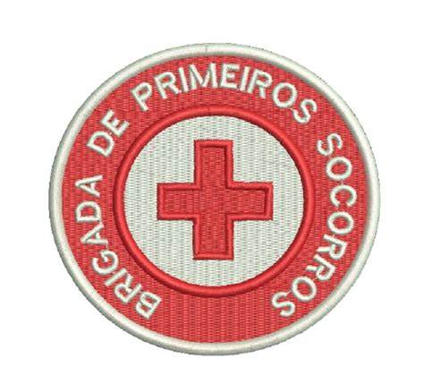 Patch Bordado Simbolo Primeiros Socorros Personalizado Elo