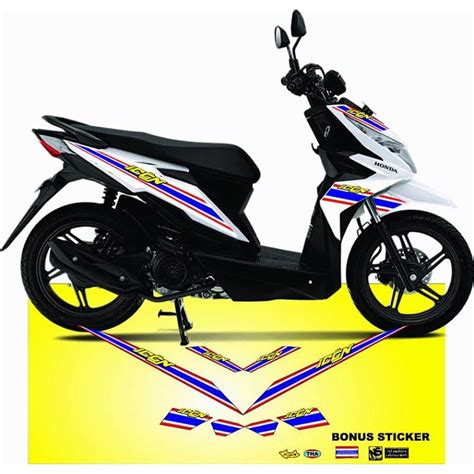 Jual Variasi Morif Striping Honda New Beat Esp Flag Thailand Thailook