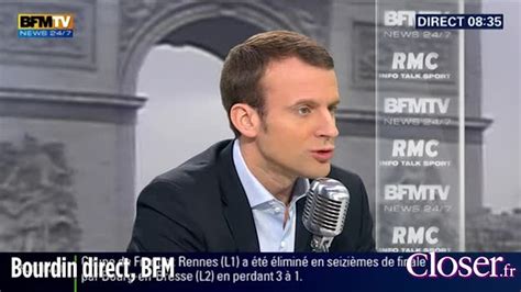 Bourdin direct Emmanuel Macron son chef c est François Hollande