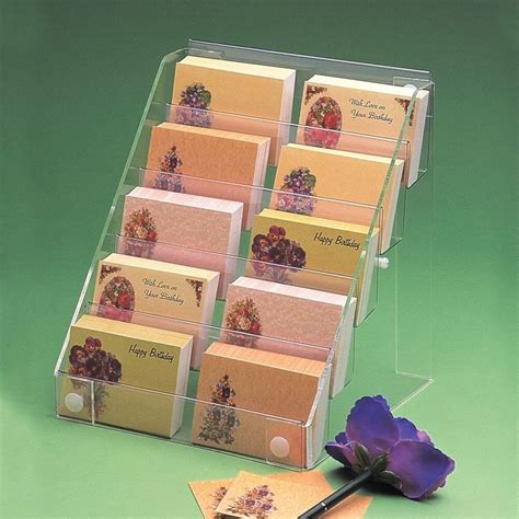 Florist Card Display Perspex Card Racks