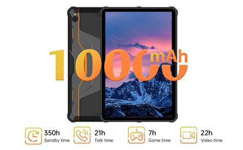 10000mAh Large Battery Rugged Tablet OUKITEL RT1 2022 10 1 Inch