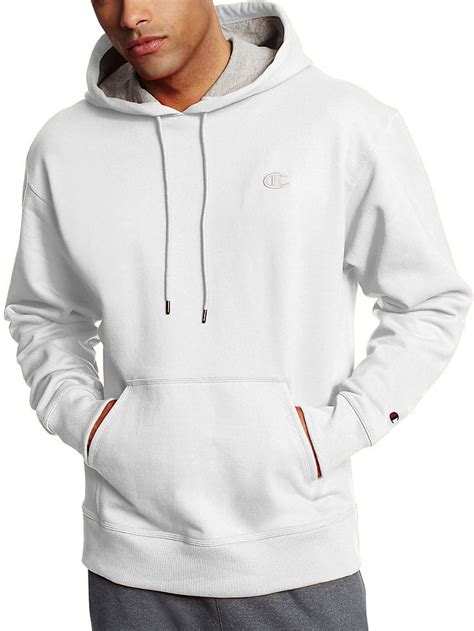 Champion Mens Powerblend® Fleece Pullover Hoodie White 2xl