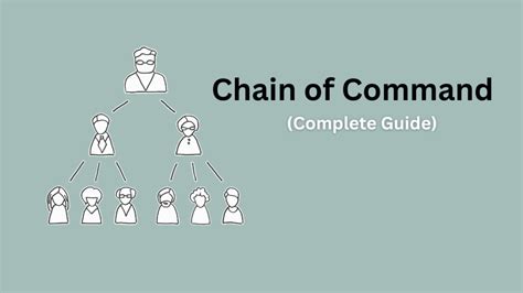 What Is Chain Of Command Example Types And Proscons Mbanote