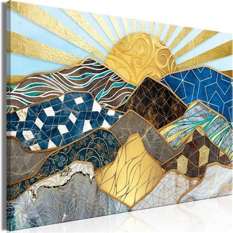 Tableau Acoustique Abstrait Soleil Tableau Sur Toile Tableaux Moderne