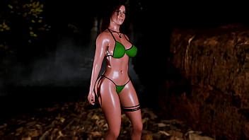 Oiled Milf Lara Croft Solo Sexy Dancing In A Revealing Bikini In Forest XVIDEOS