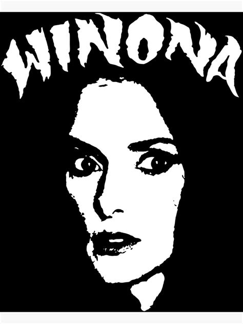 Winona Ryder Poster For Sale By Ganjoparmo Redbubble