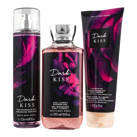 Order Bath And Body Works Dark Kiss T Set Shower Gel Body Cream Mist Online At Special