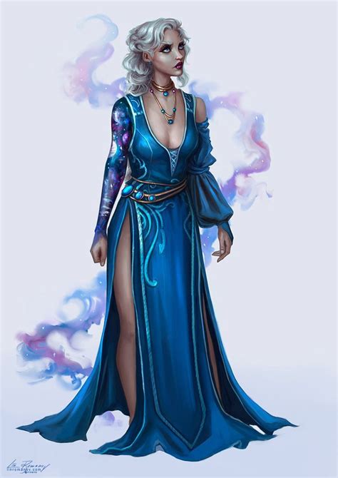 Canvas Beauty Image Library Female Wizard Character Portraits Fantasy Wizard