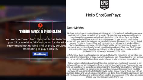 So I Got Banned For CHEATING In Fortnite Then Epic Games Sent Me This