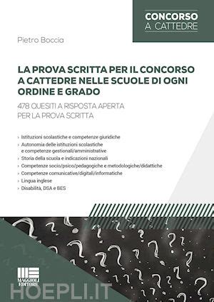 La Prova Scritta Per Il Concorso A Cattedra 478 Quesiti A Risposta