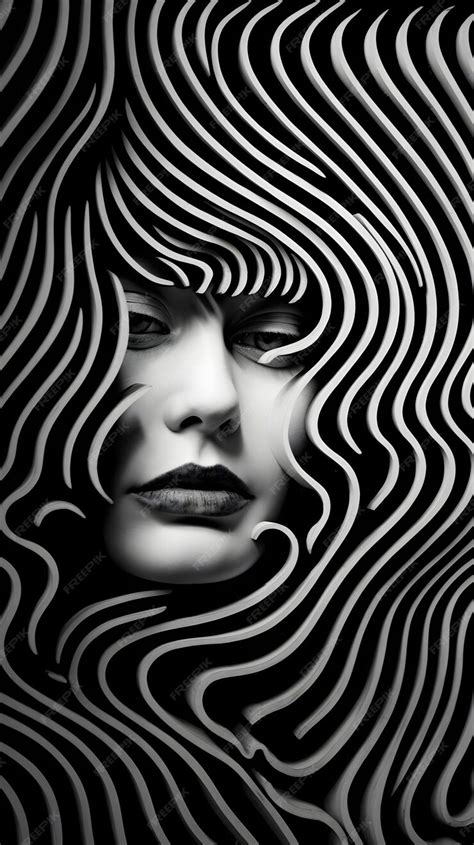 Premium Photo | Face with Hypnotic Spiral Patterns