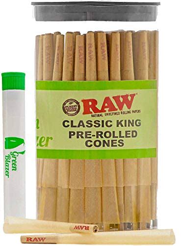 Buy RAW Cones King Size Classic: 100 Count - Pre Rolled Cones Rolling ...