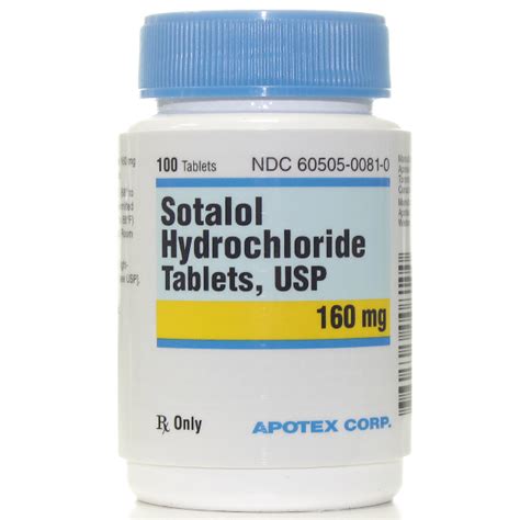 SOTALOL HCL 160MG RX Products