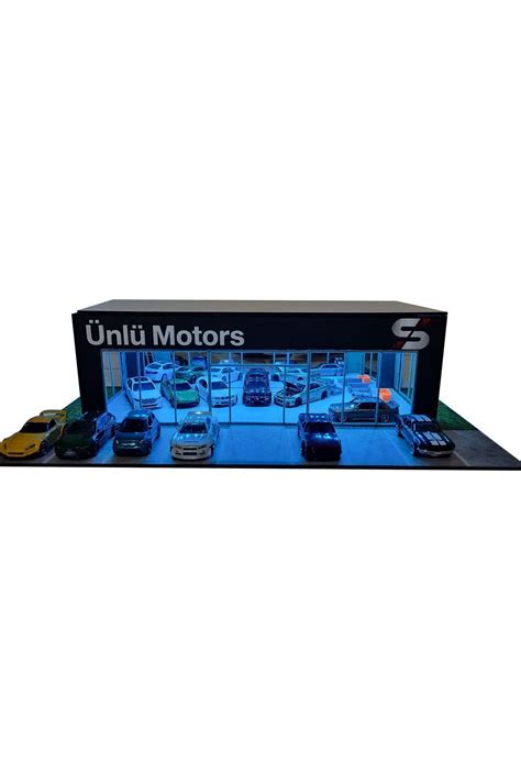 HOT WHEELS Kişileştirilebilir Showroom Galeri diorama Led Aydınlatmalı Hot Wheels Uyumlu