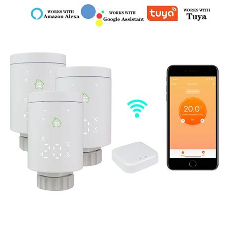 Deal Wifi Zigbee Smart Radiator Actuator Valve Thermostat Programmable