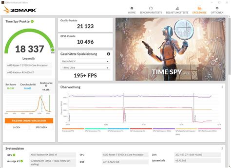 How To 21 000 Time Spy Graphics Score With An RX 6800 XT R Amd