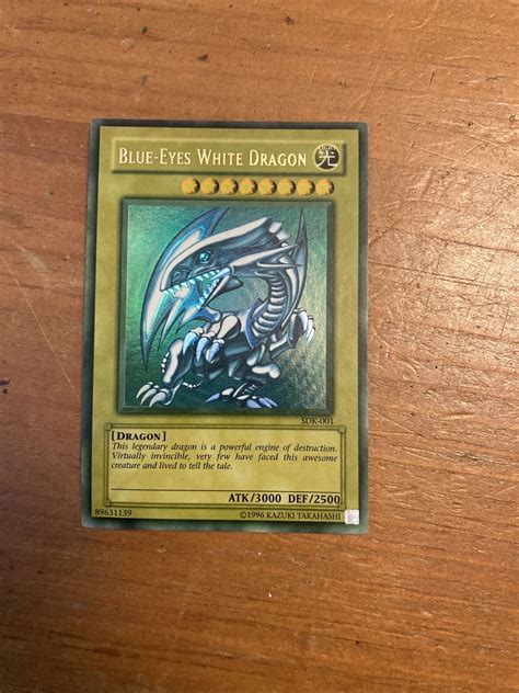 Yu Gi Oh Blue Eyes White Dragon Card Sdk Values Mavin