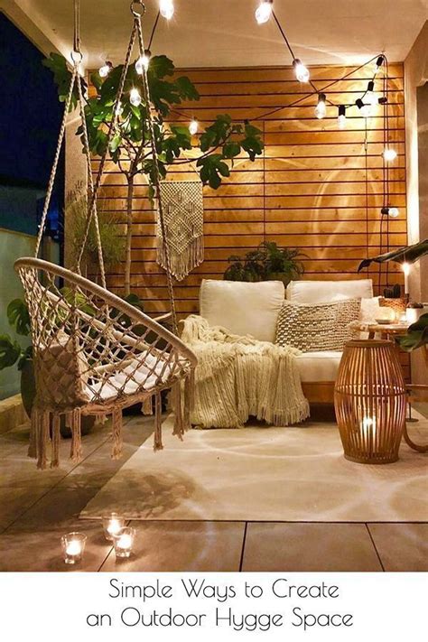 Simple Ways To Create An Outdoor Hygge Space Bohemian Living Room