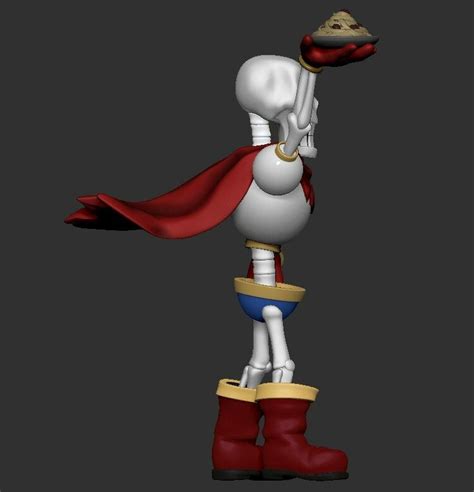 Artstation Papyrus Undertale Character 3d Print Resources 3d