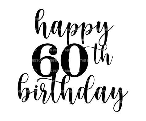 60th Birthday Banner Clip Art