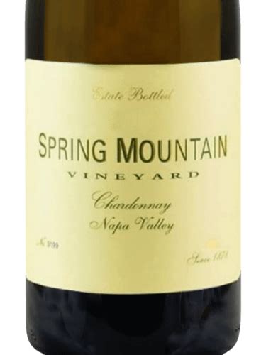 Spring Mountain Vineyard Chardonnay Vivino Us