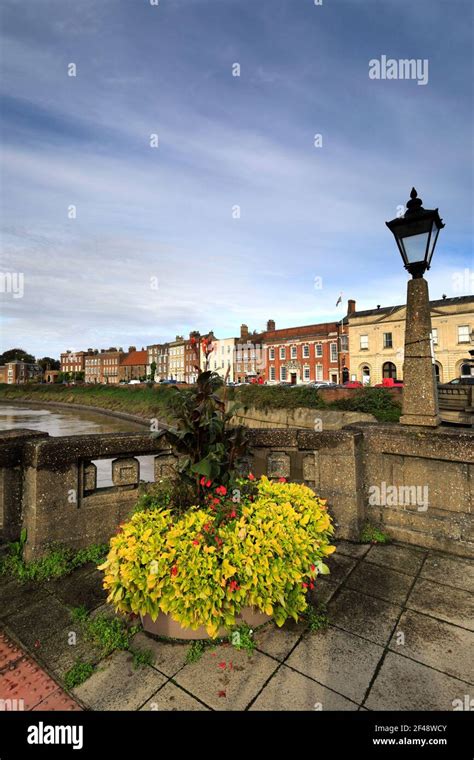 The North Brink Architecture River Nene Wisbech Town Cambridgeshire