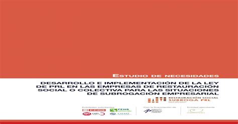 Desarrollo E ImplementaciÓn De La Ley De Prl En Las Formulaaureaeu