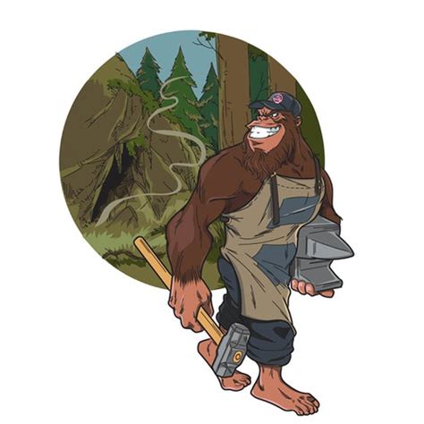 Designs We Need A Bigfoot Mascot Who Is Forging To Showcase Our Brand