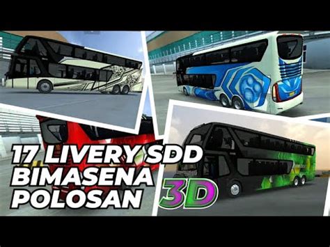 Livery Bus Bimasena Sdd Polosan Kualitas Hd Bussid Bus Simulator