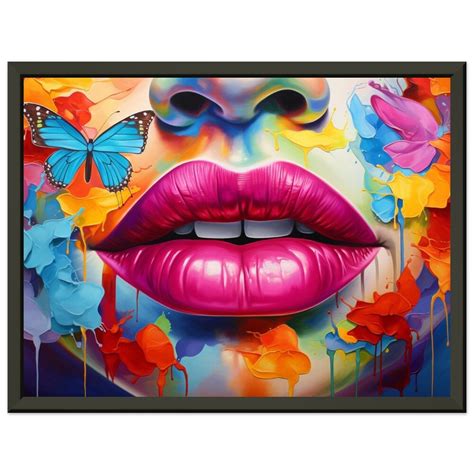 Pop Art Lips Poster Lips Wall Decor Colorful Lips Wall Art - Etsy